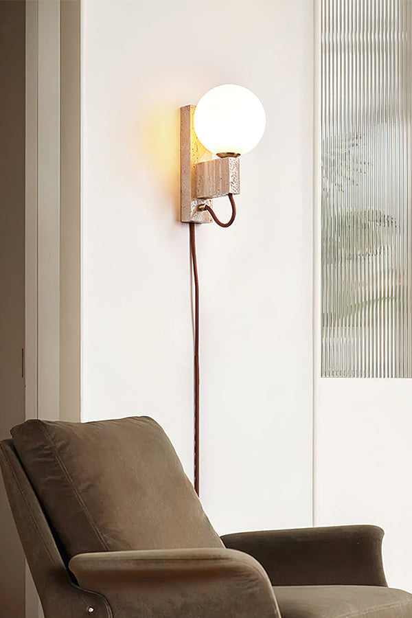 Atlas Globe Wall Sconce