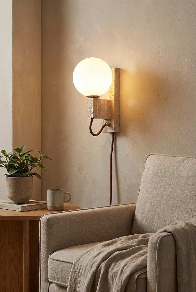 Atlas Globe Wall Sconce