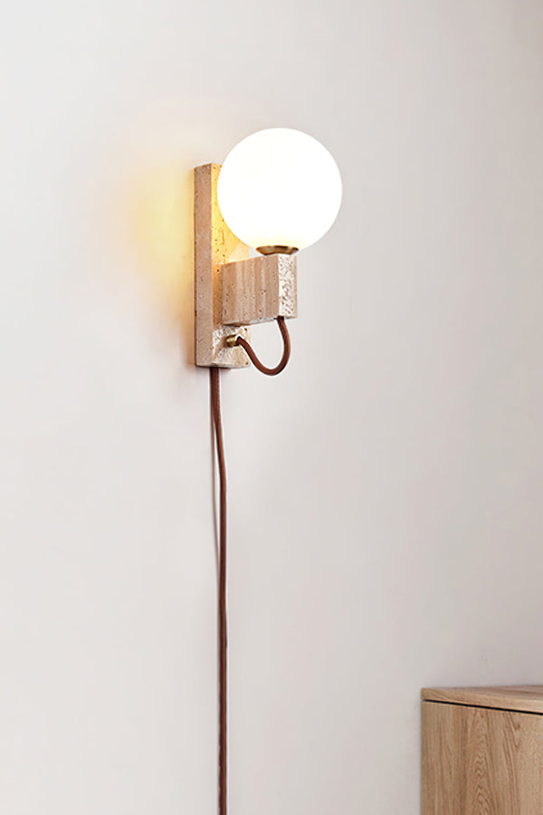 Atlas Globe Wall Sconce
