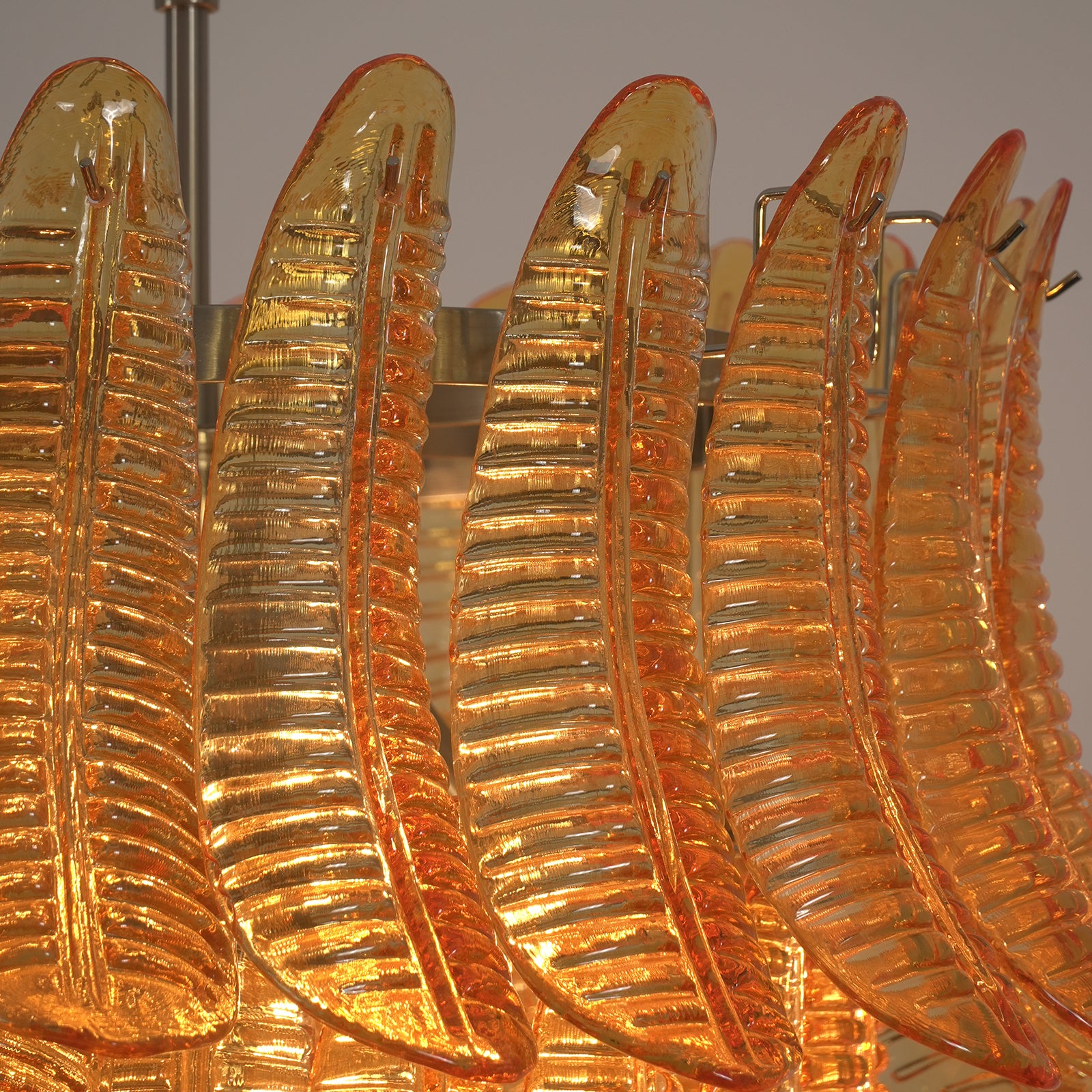Textured Amber Glass Plumes