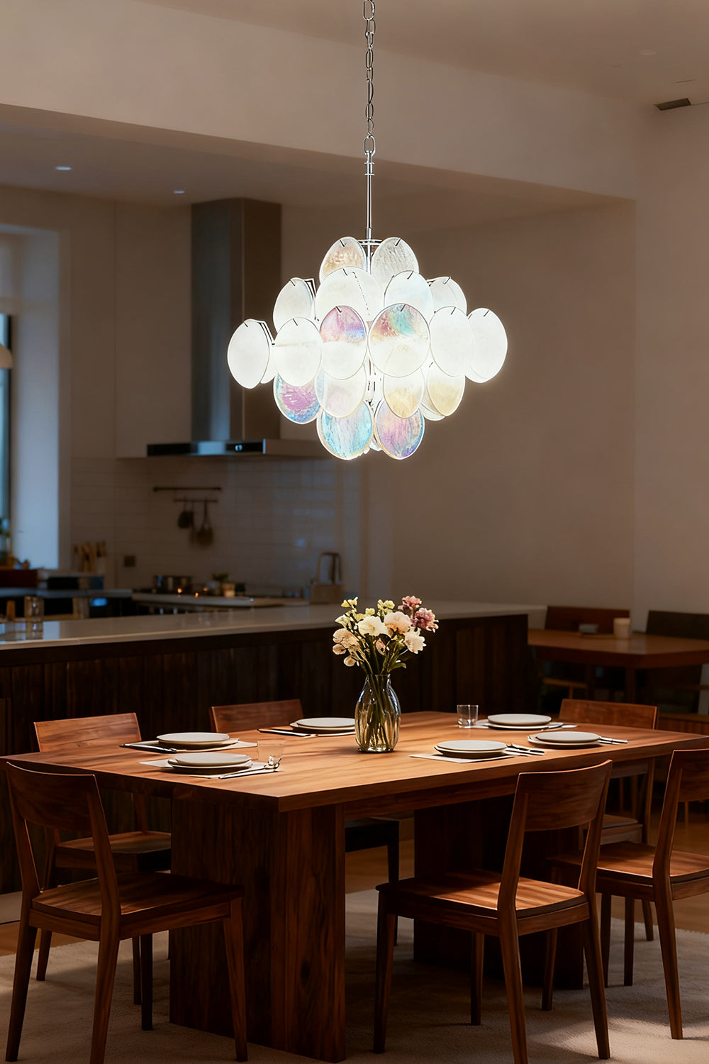 Aurelia Lridescent Murano Chandelier