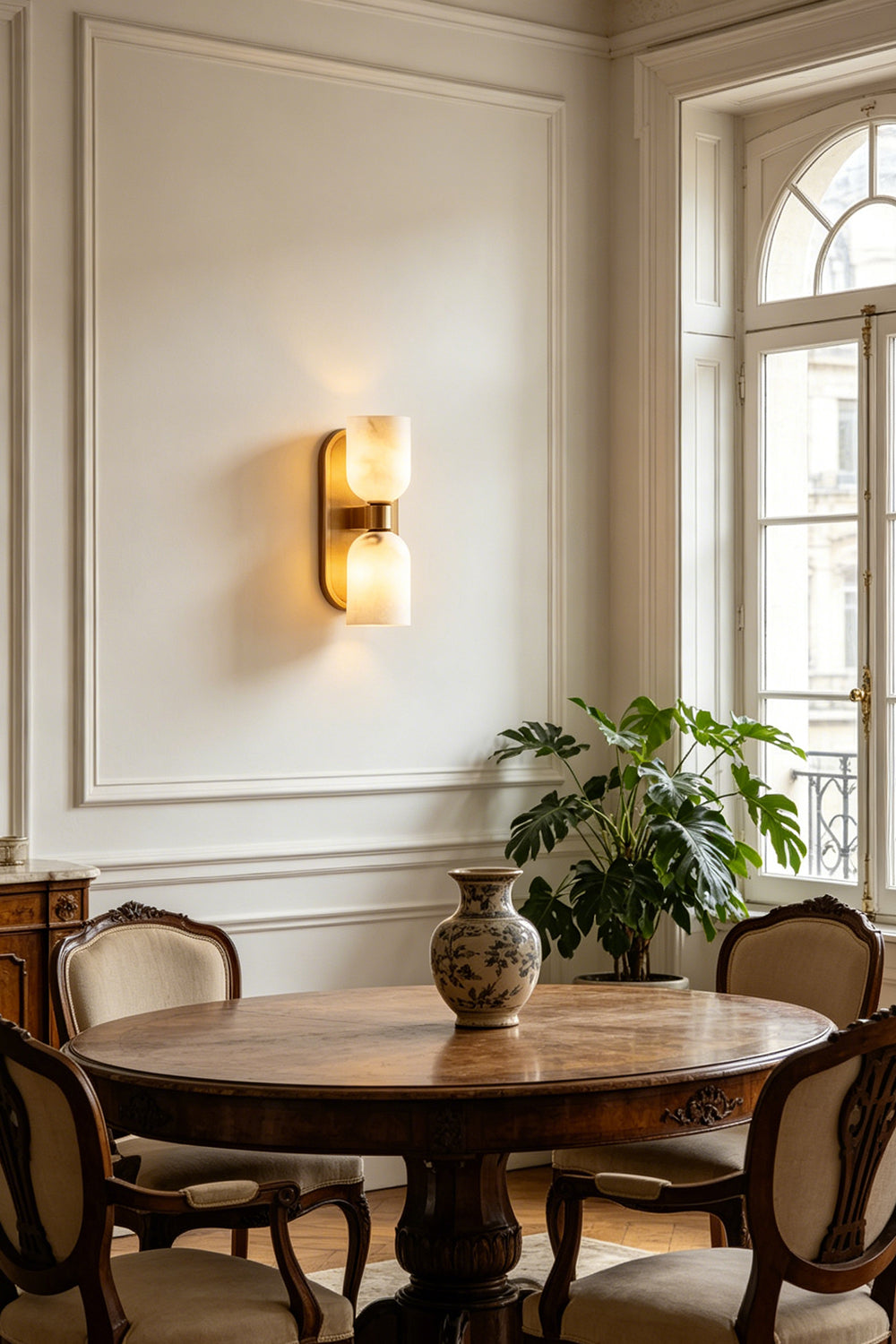 Aurelian Alabaster Wall Light for Dining Room | Samu Lamp