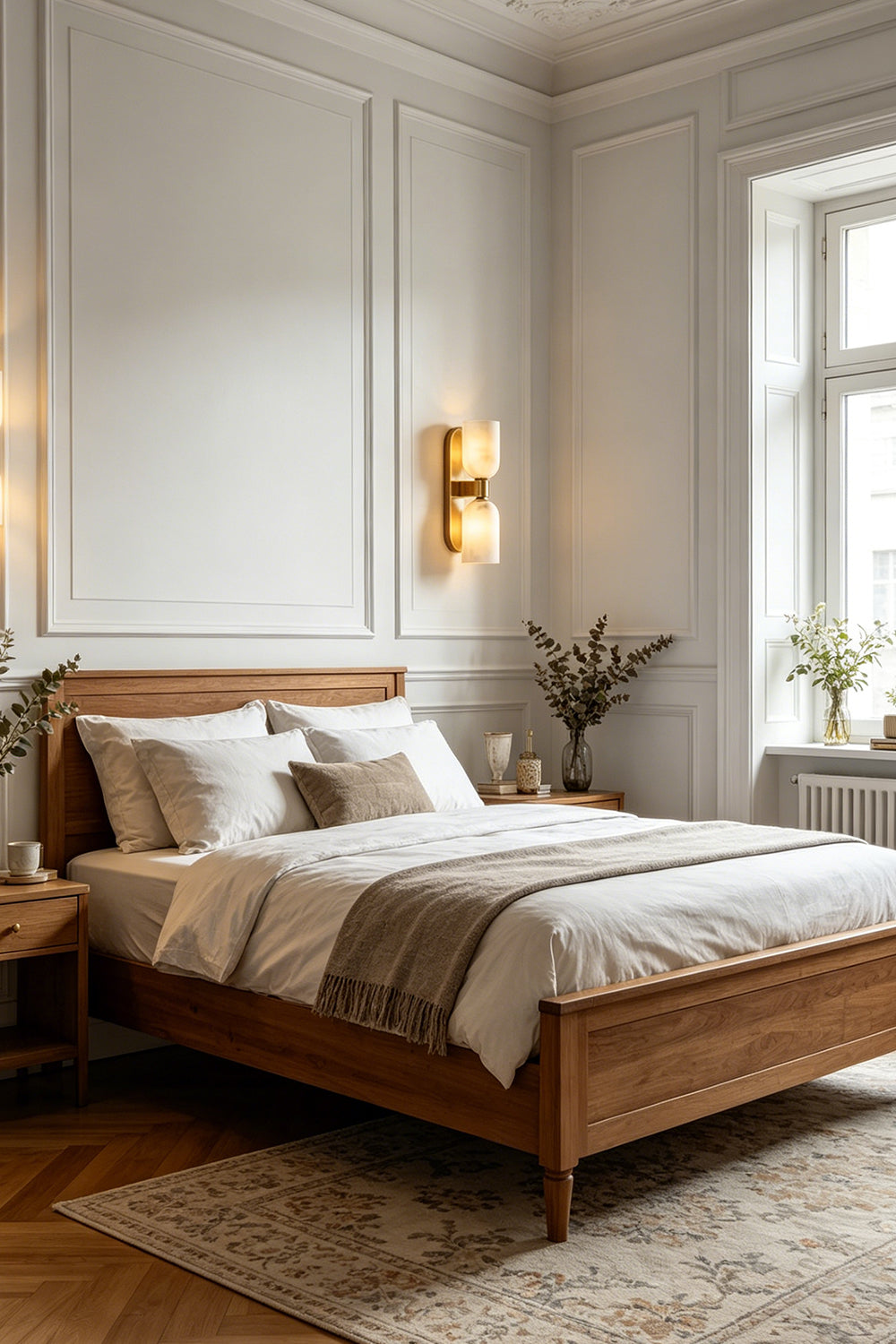 Aurelian Alabaster Wall Light for Bedroom | Samu Lamp