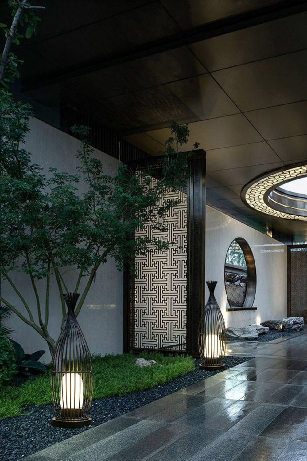 Aurora Orbis Lantern Outdoor Light
