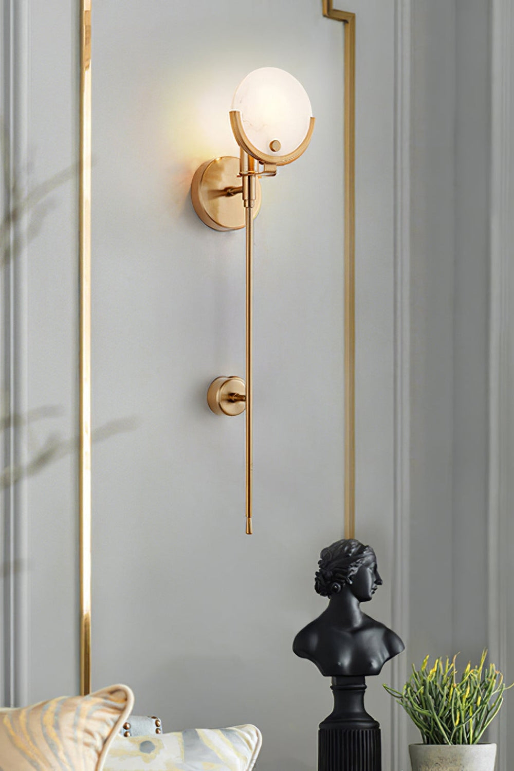 Ava Brass Wall Lamp - SamuLighting