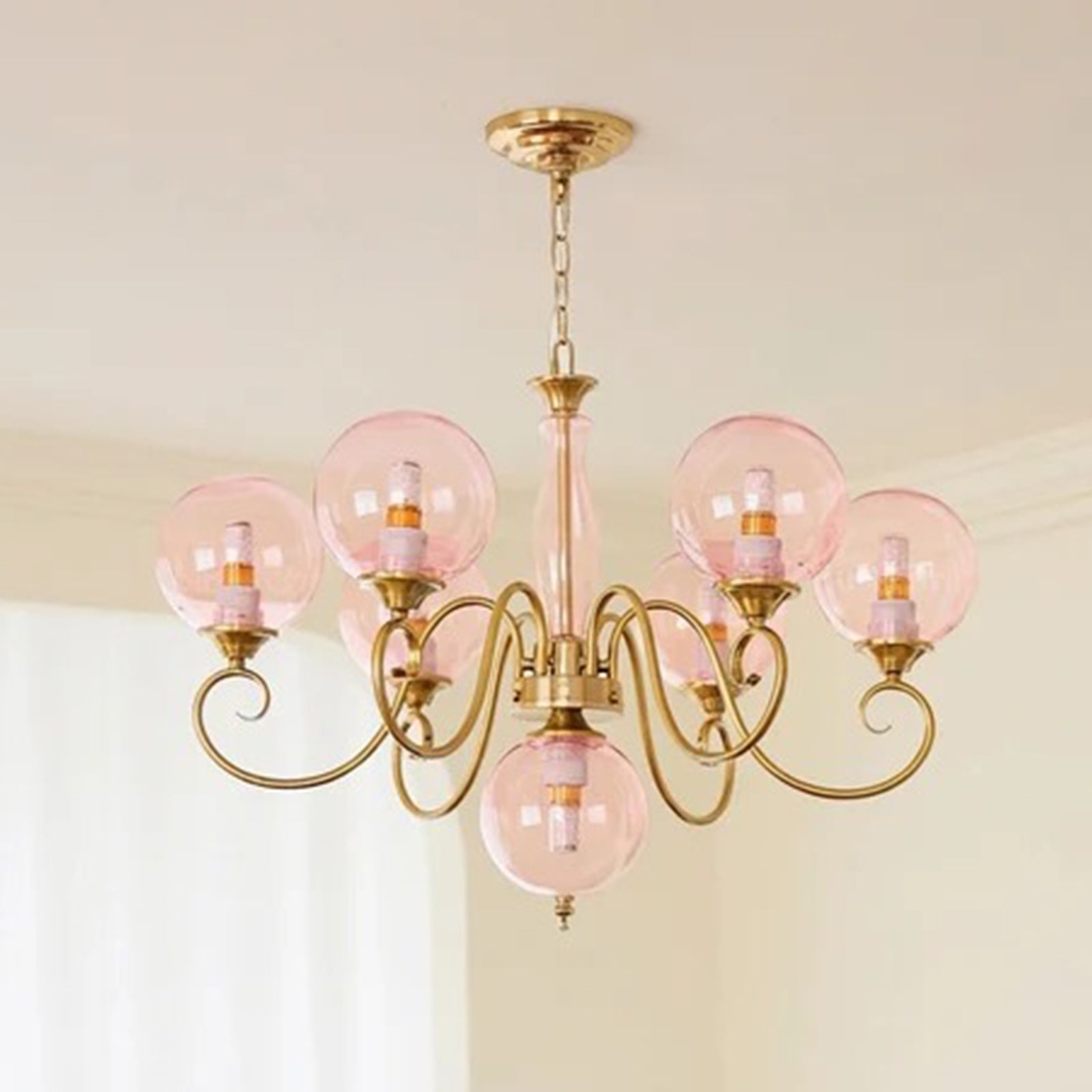 Seven Round Glass Globes