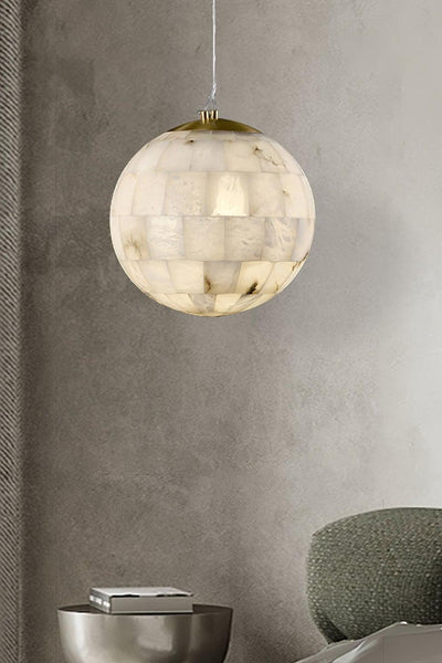 Ball Alabaster Pendant Light