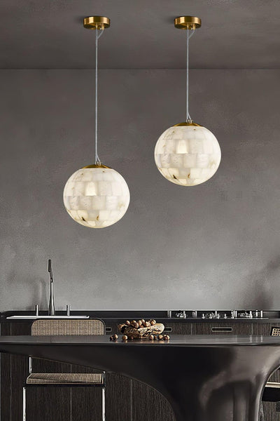 Ball Alabaster Pendant Light