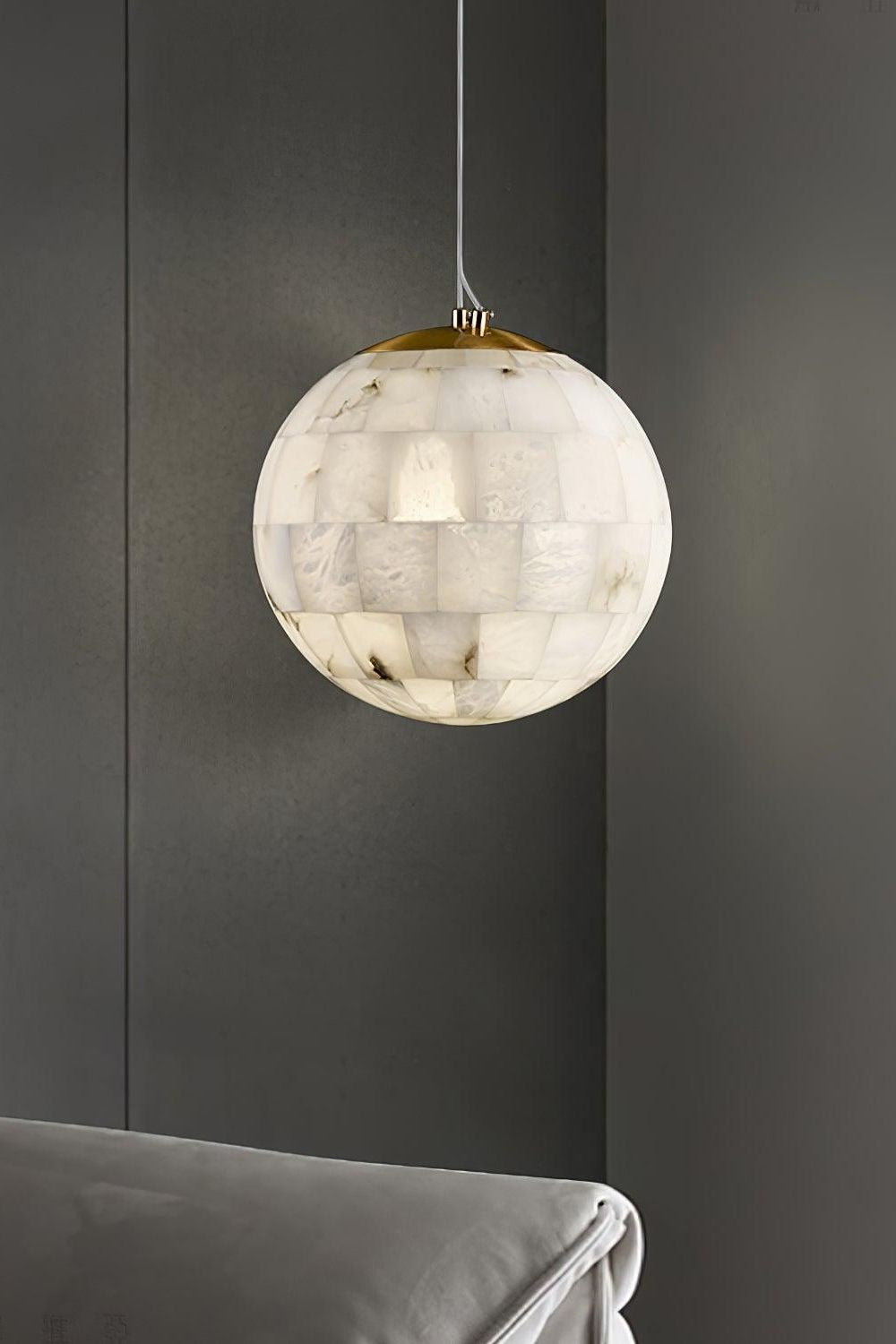 Ball Alabaster Pendant Light