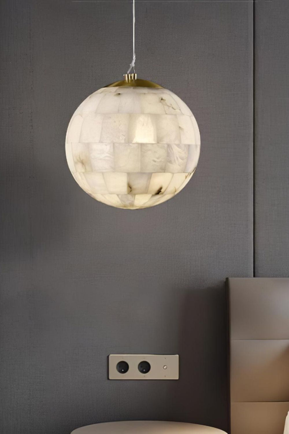 Ball Alabaster Pendant Light