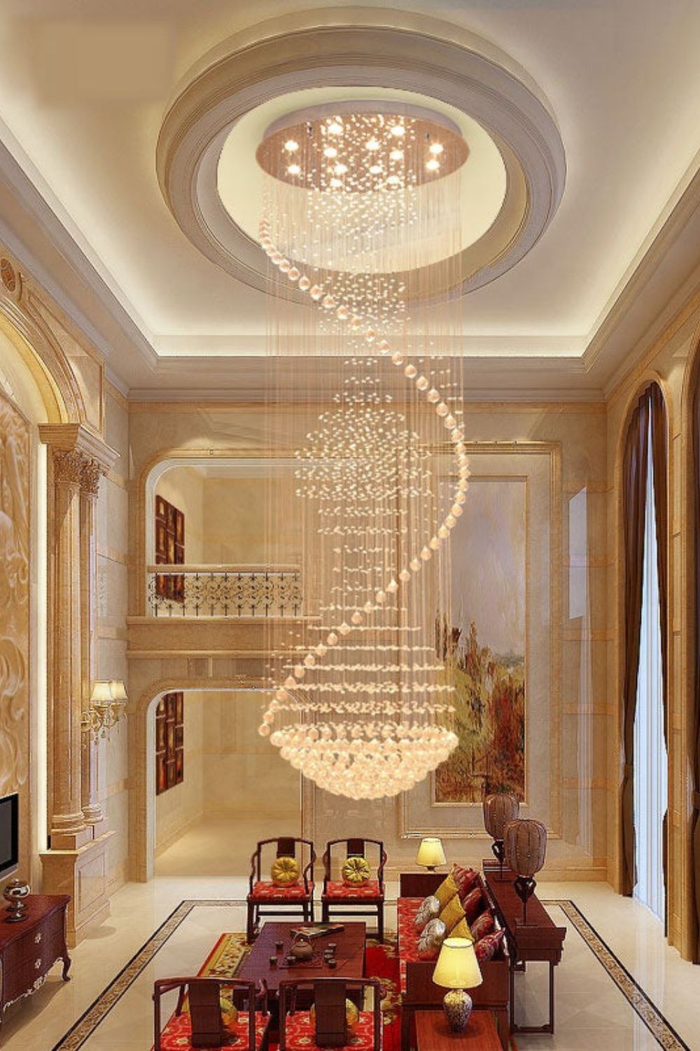 Raindrop Crystal Chandelier Ball Shape - SamuLighting