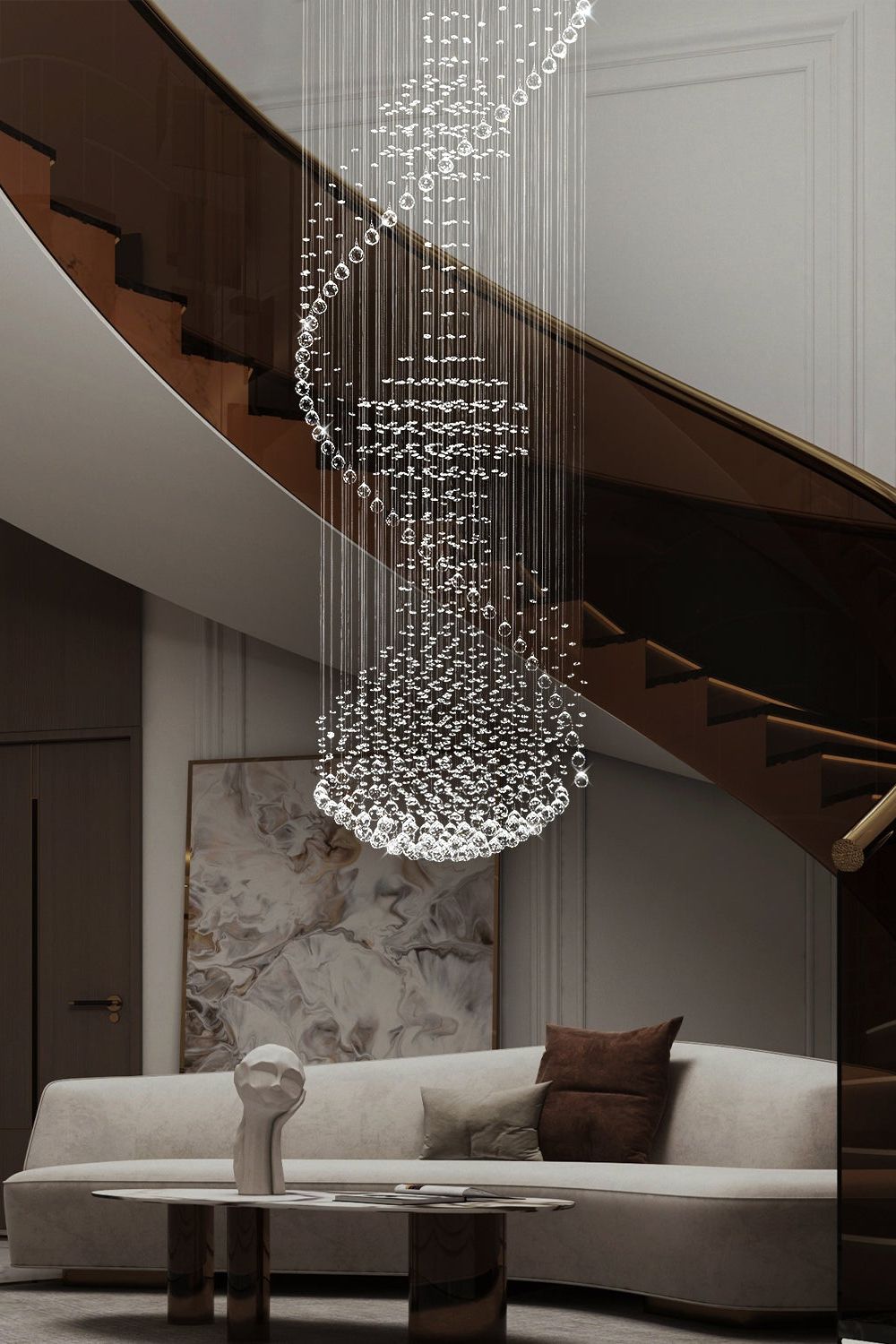 Raindrop Crystal Chandelier Ball Shape - SamuLighting