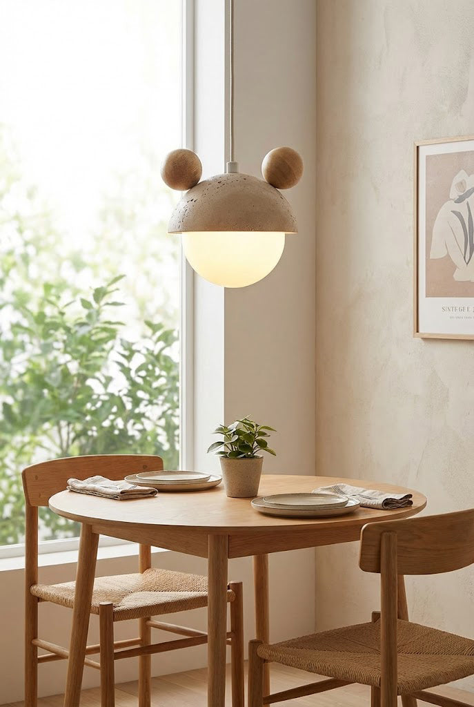 Bear Ear Travertine Pendant Lamp