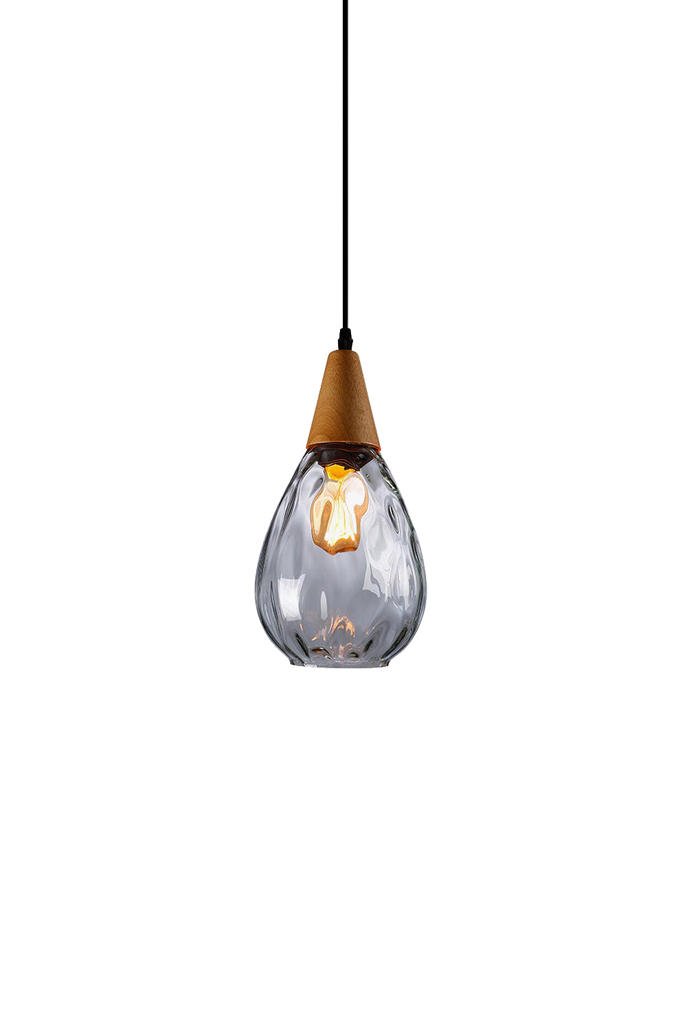 Besnier Rippled Glass Pendant Light