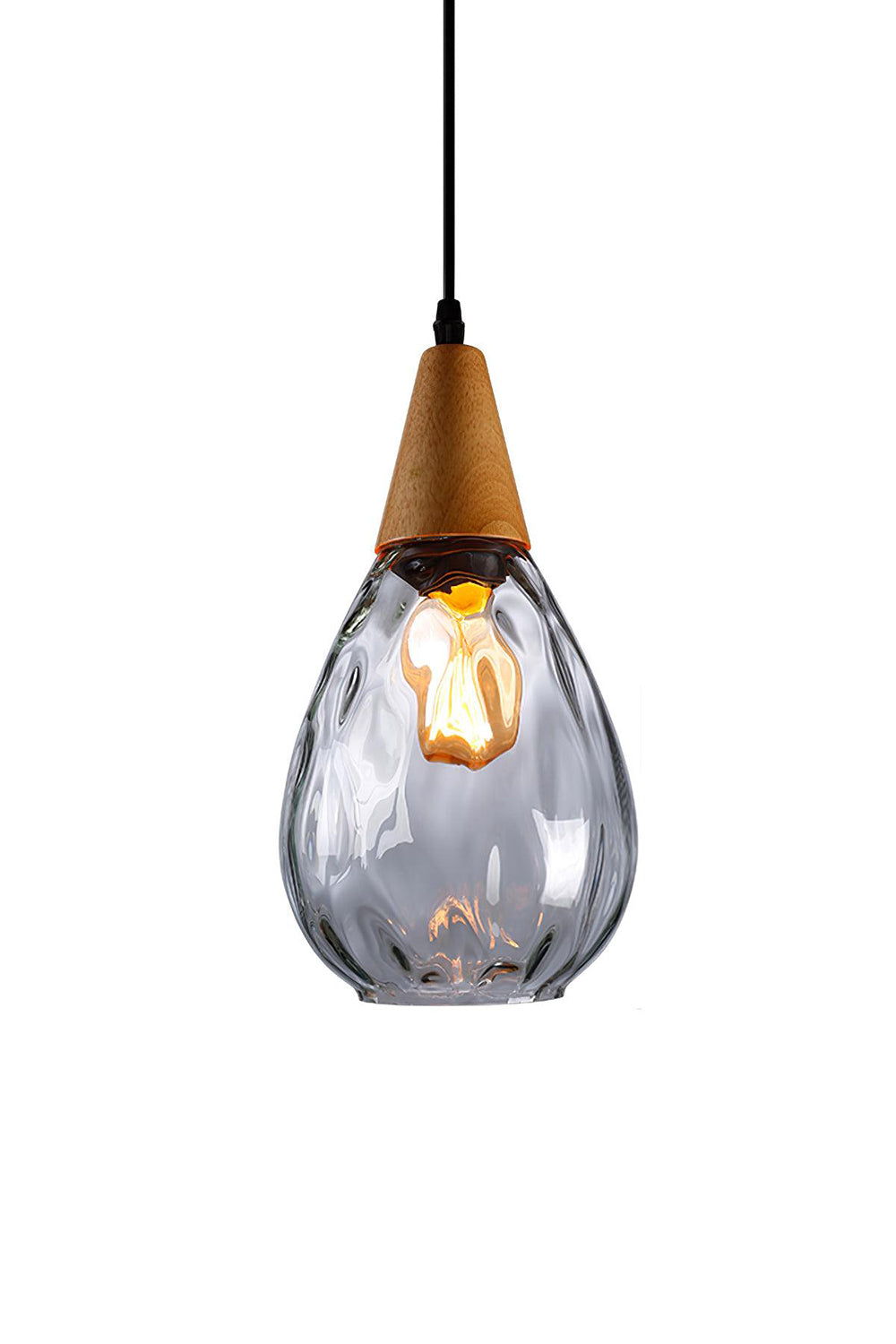 Besnier Rippled Glass Pendant Light