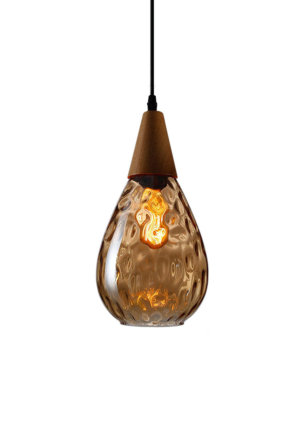 Besnier Rippled Glass Pendant Light