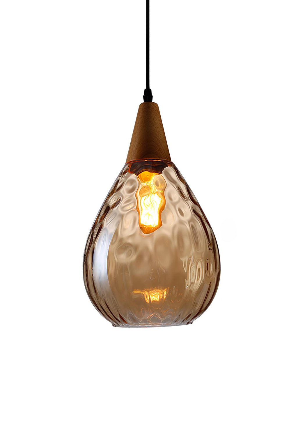 Besnier Rippled Glass Pendant Light