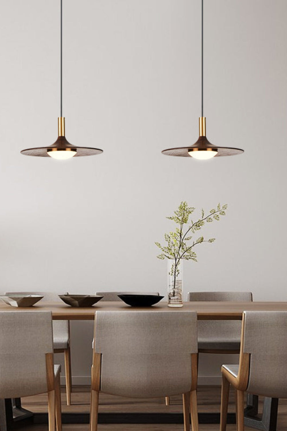 Black Walnut Pendant Lamp - SamuLighting