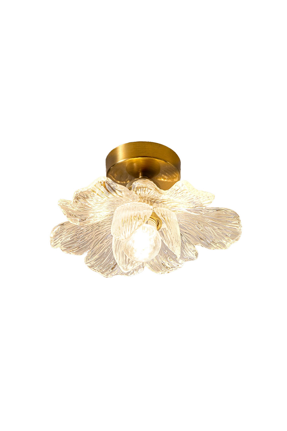 Blooming Glass Flower Ceiling Lamp