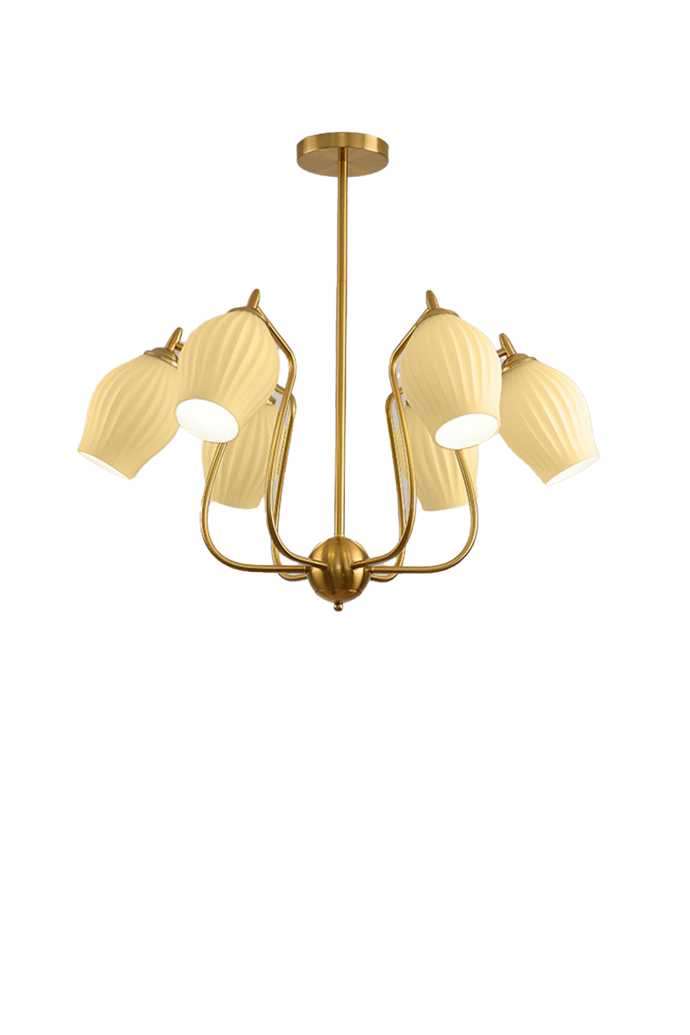 Blooming Petal  Glass Chandelier