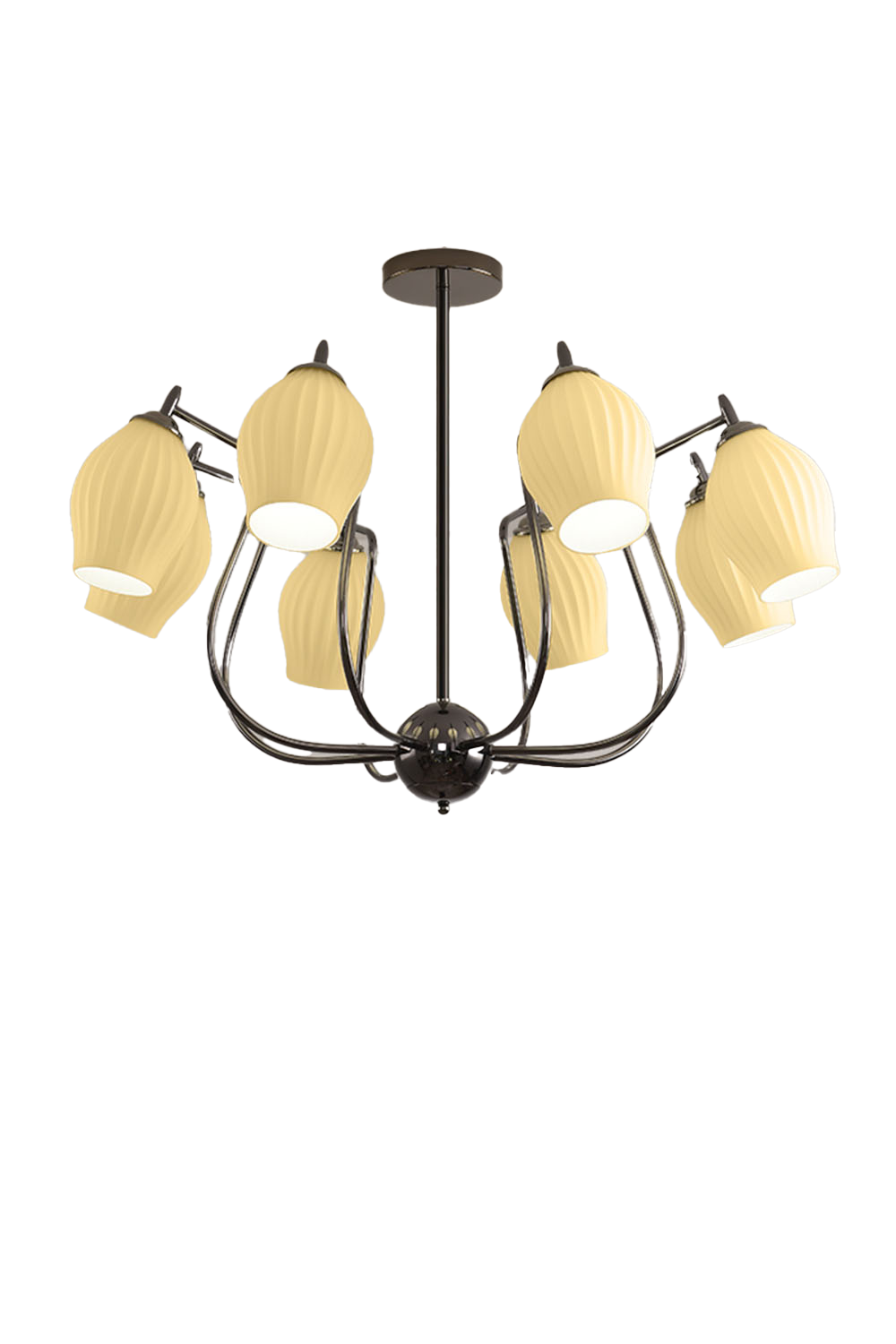 Blooming Petal  Glass Chandelier