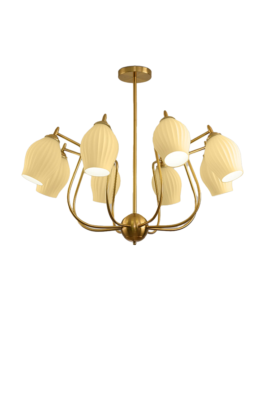 Blooming Petal  Glass Chandelier