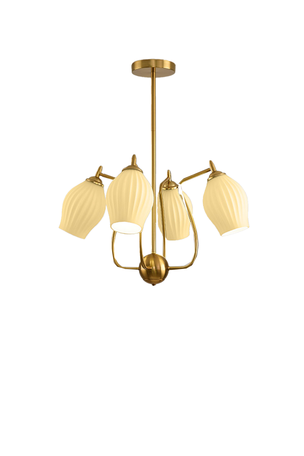 Blooming Petal  Glass Chandelier