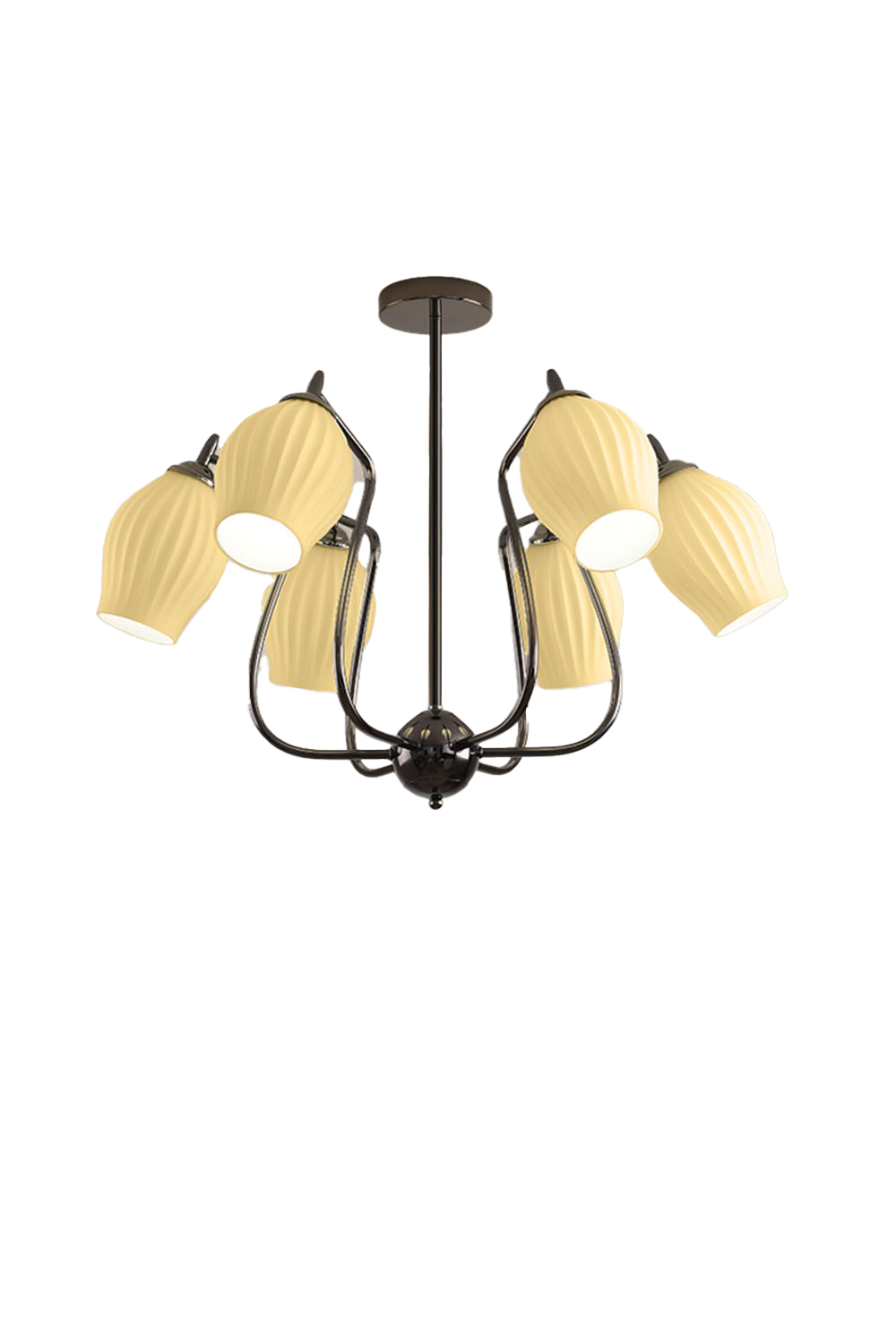 Blooming Petal  Glass Chandelier