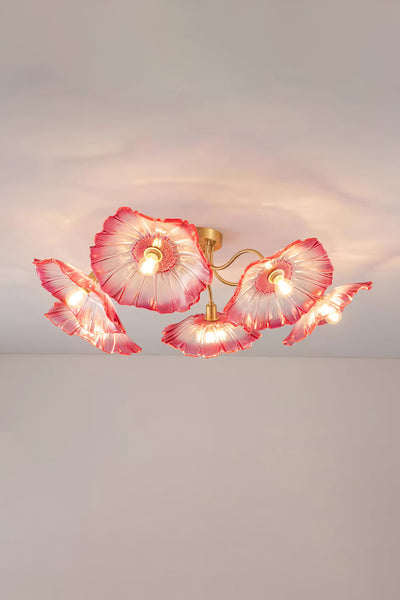 Blossom Petal Glass Ceiling Lamp