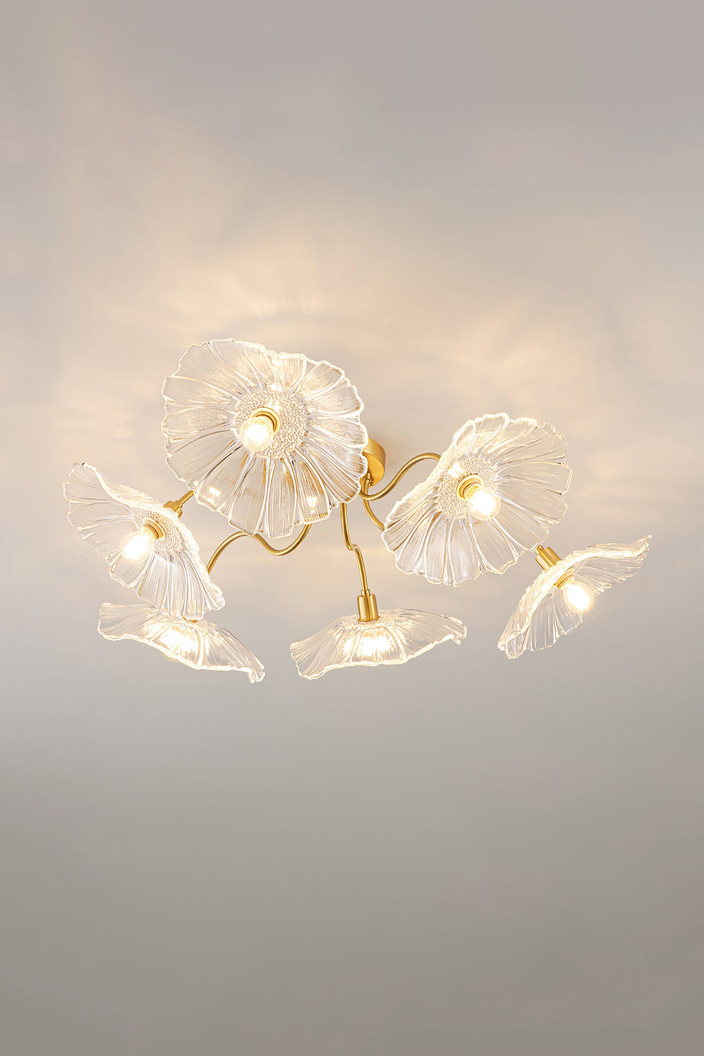 Blossom Petal Glass Ceiling Lamp