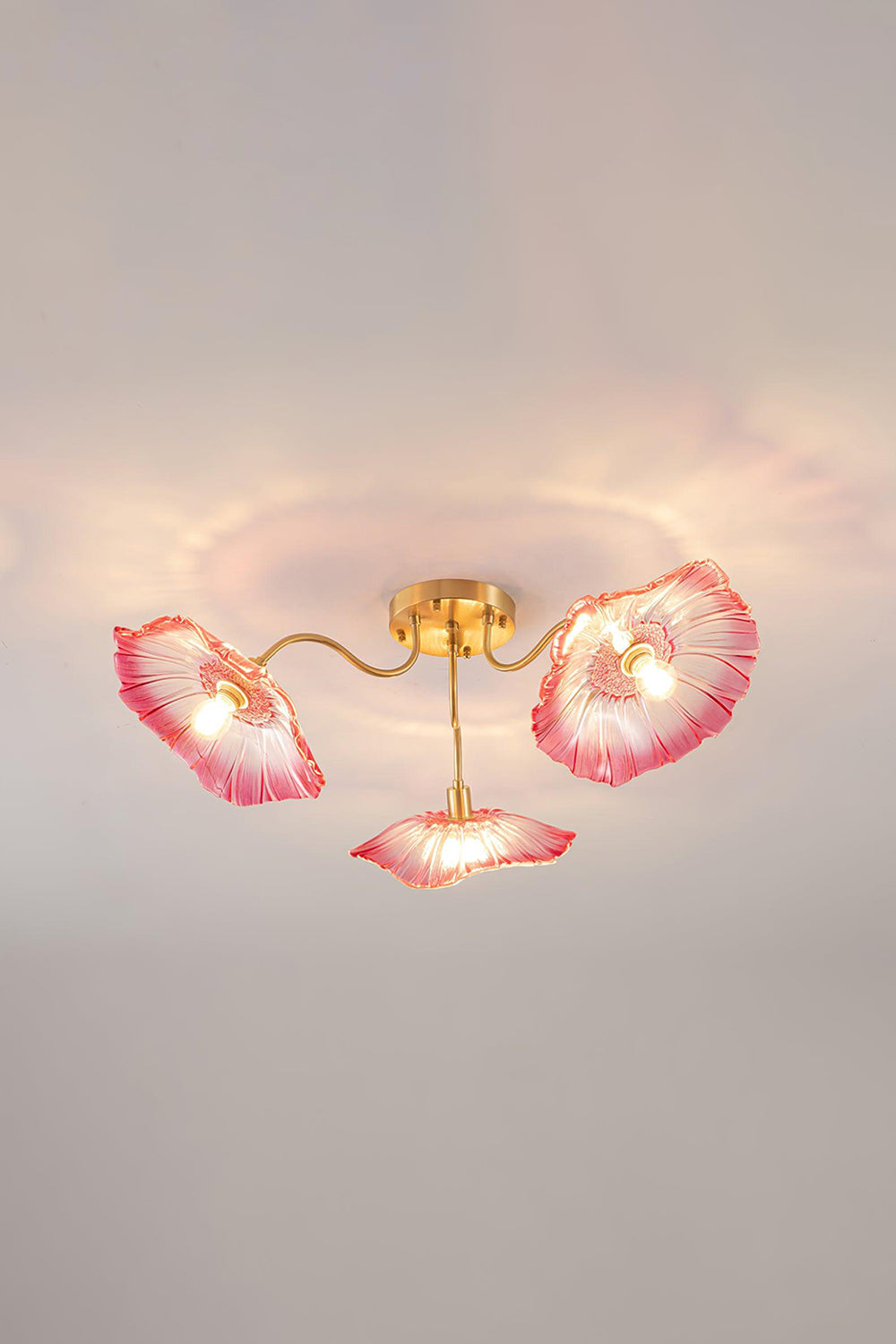 Blossom Petal Glass Ceiling Lamp