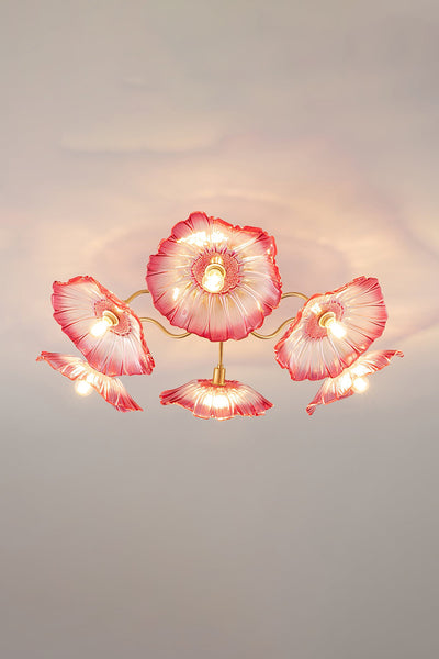 Blossom Petal Glass Ceiling Lamp