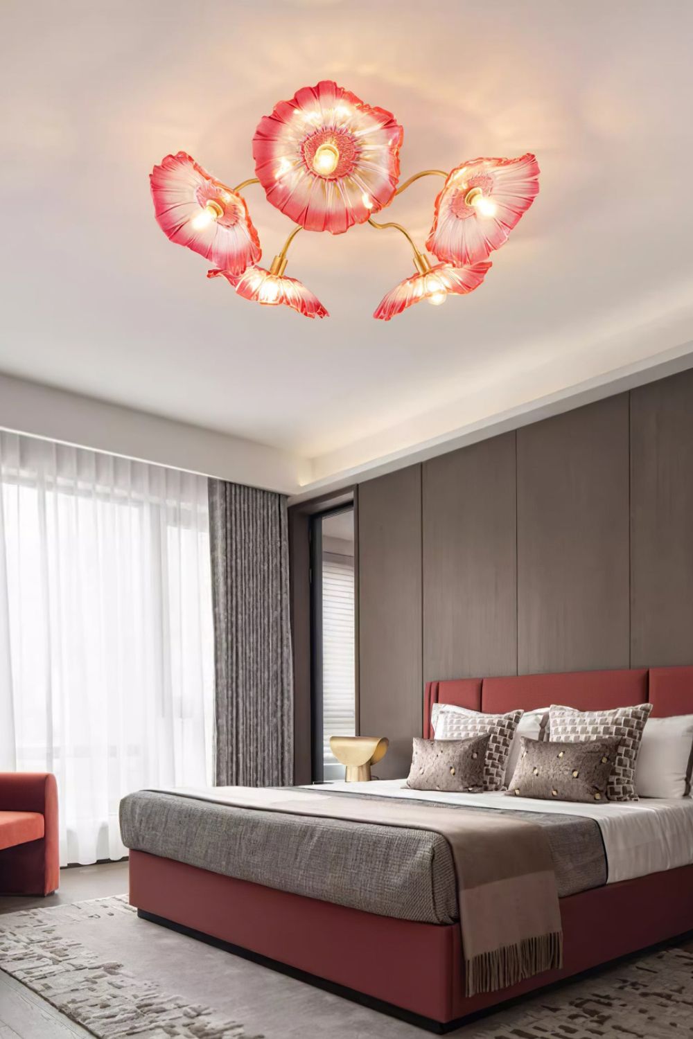 Blossom Petal Glass Ceiling Lamp