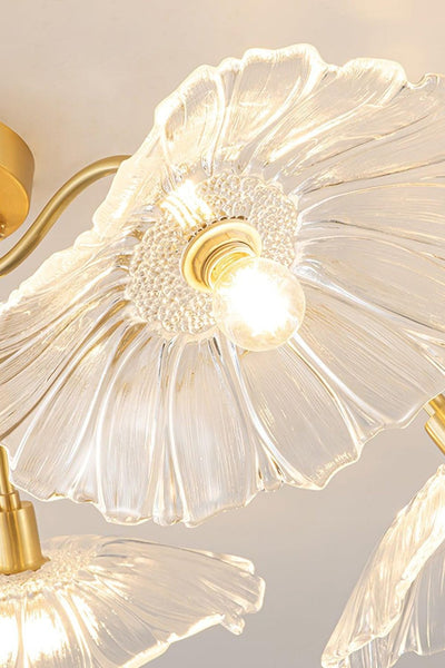 Blossom Petal Glass Ceiling Lamp