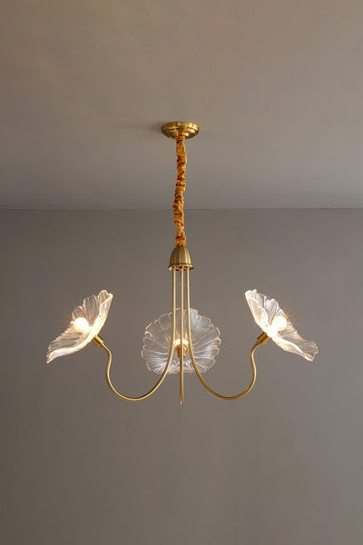 Blossom Petal Glass Chandelier