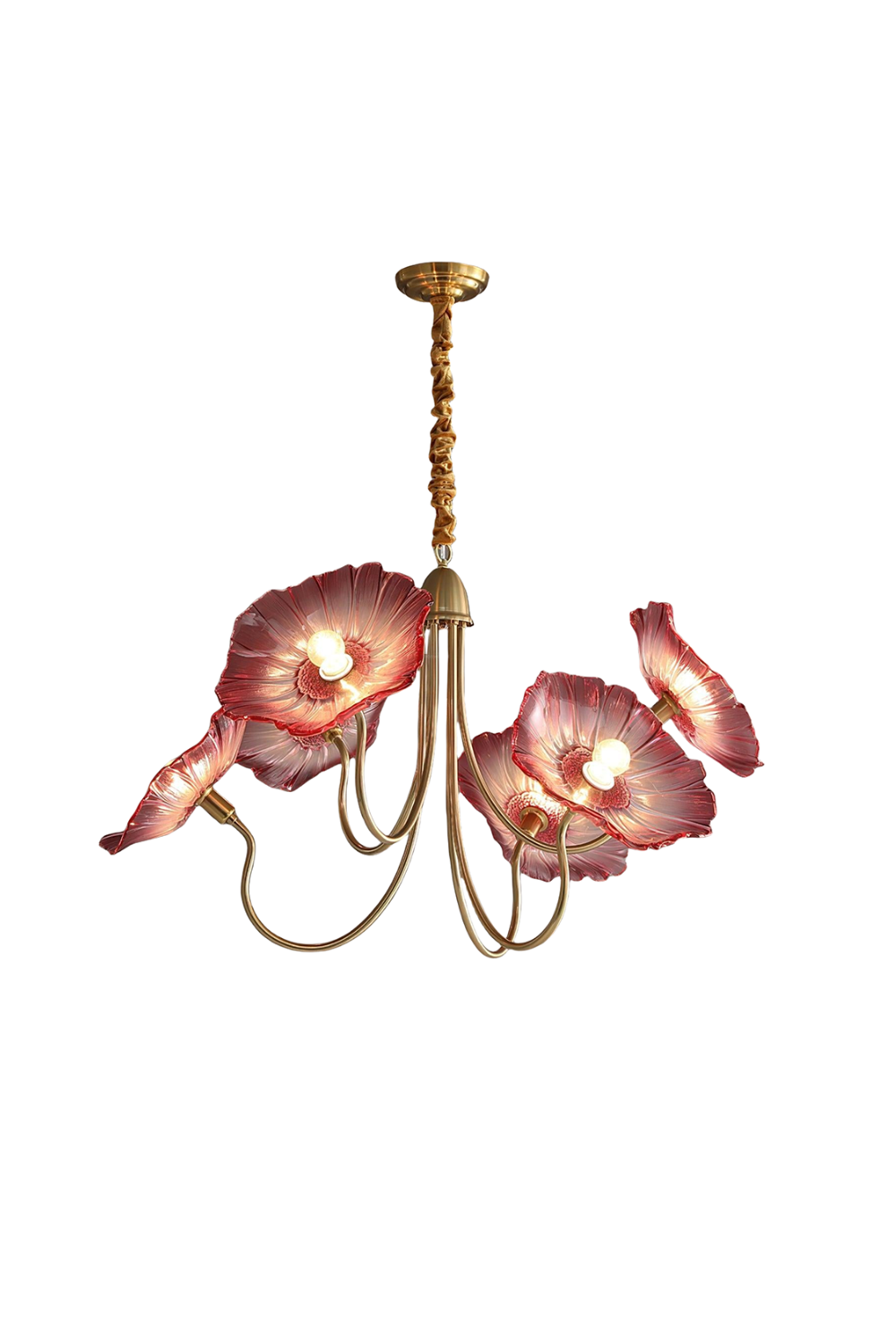 Blossom Petal Glass Chandelier