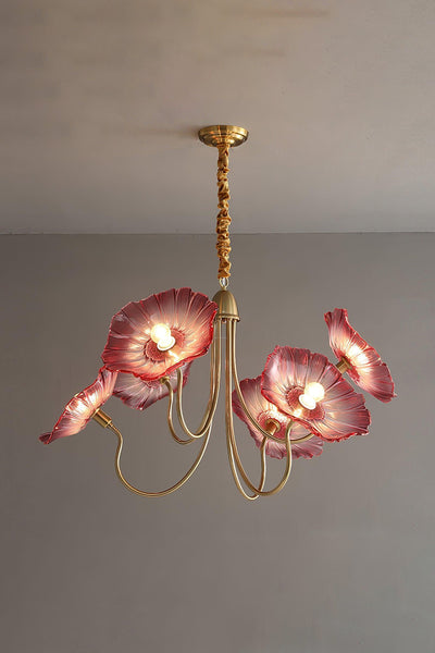 Blossom Petal Glass Chandelier