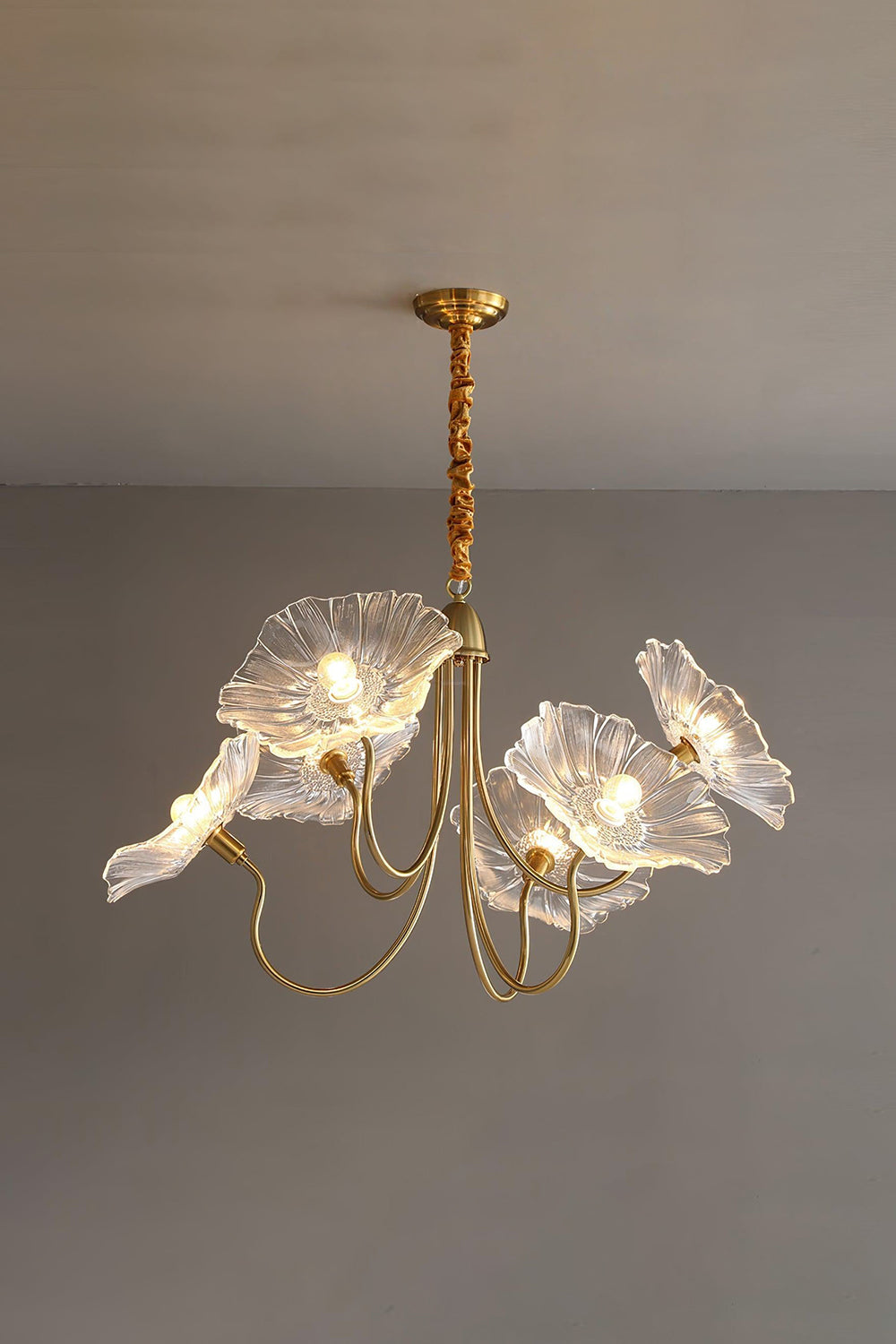 Blossom Petal Glass Chandelier