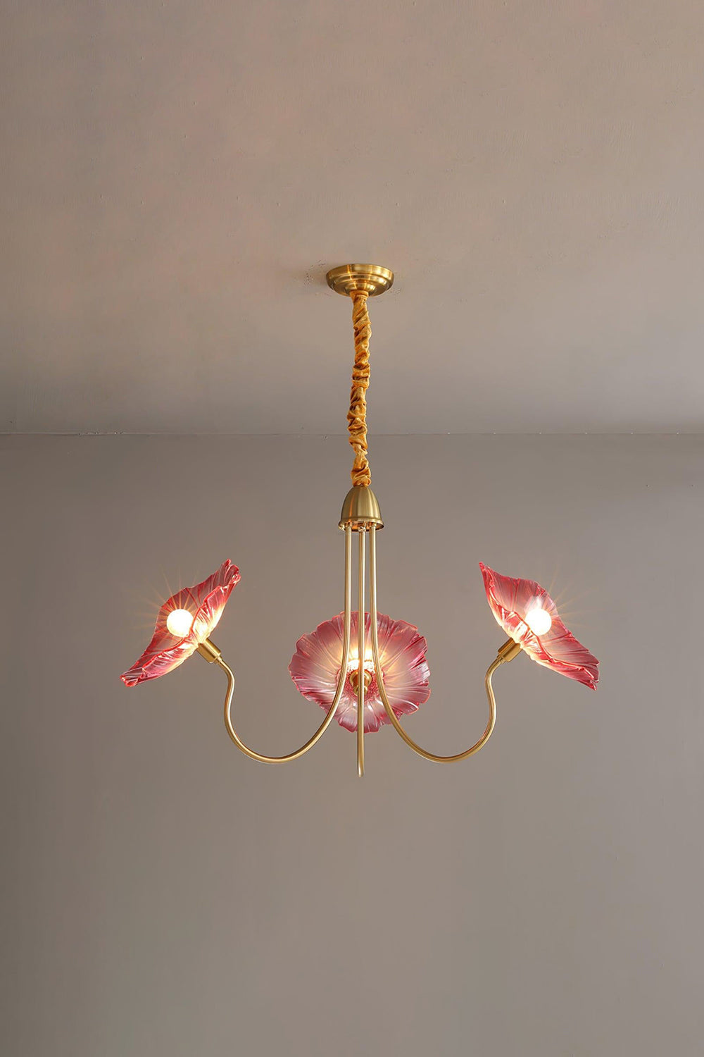 Blossom Petal Glass Chandelier