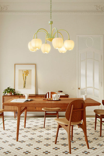 Blossom Tulip Matcha Chandelier