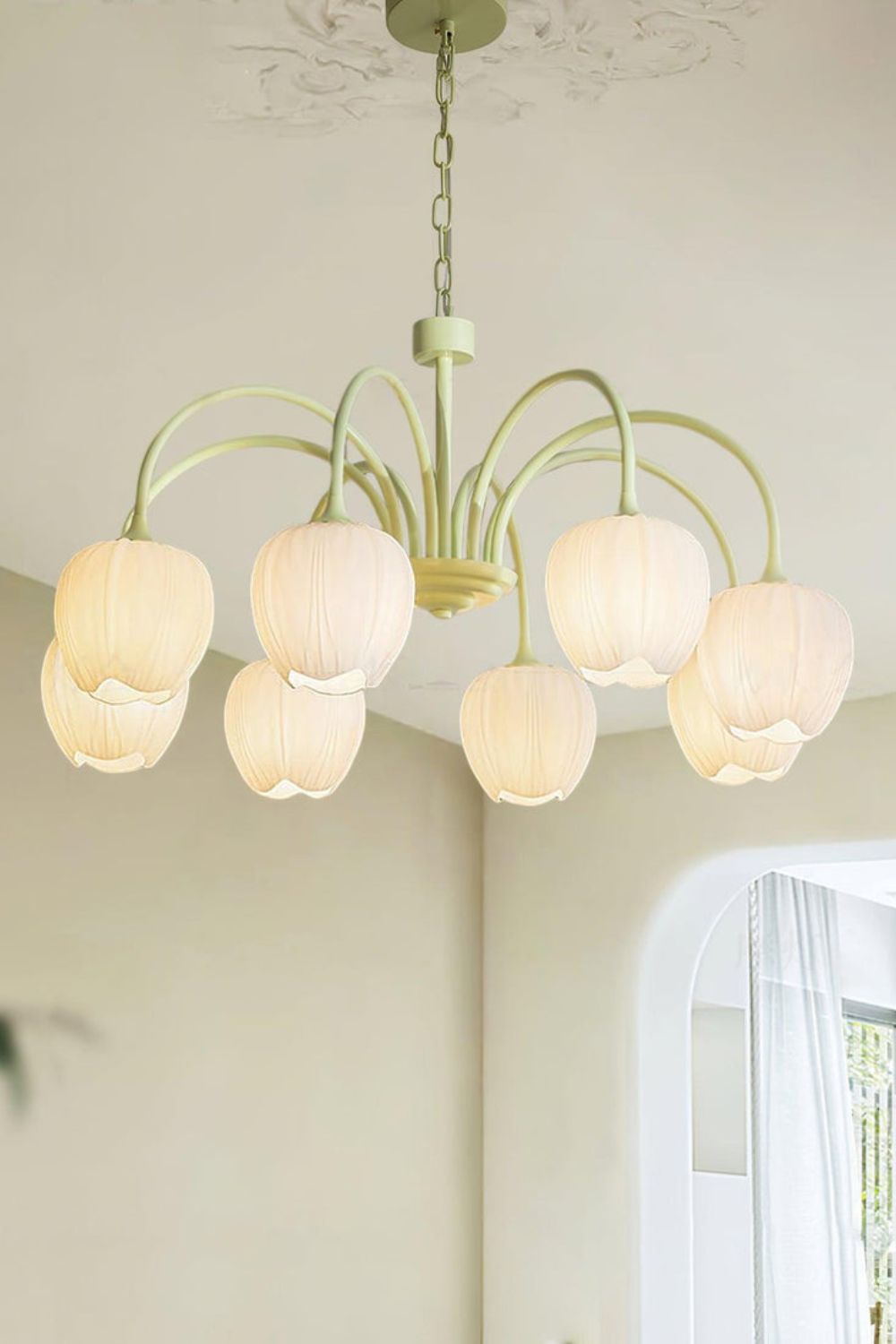 Blossom Tulip Matcha Chandelier