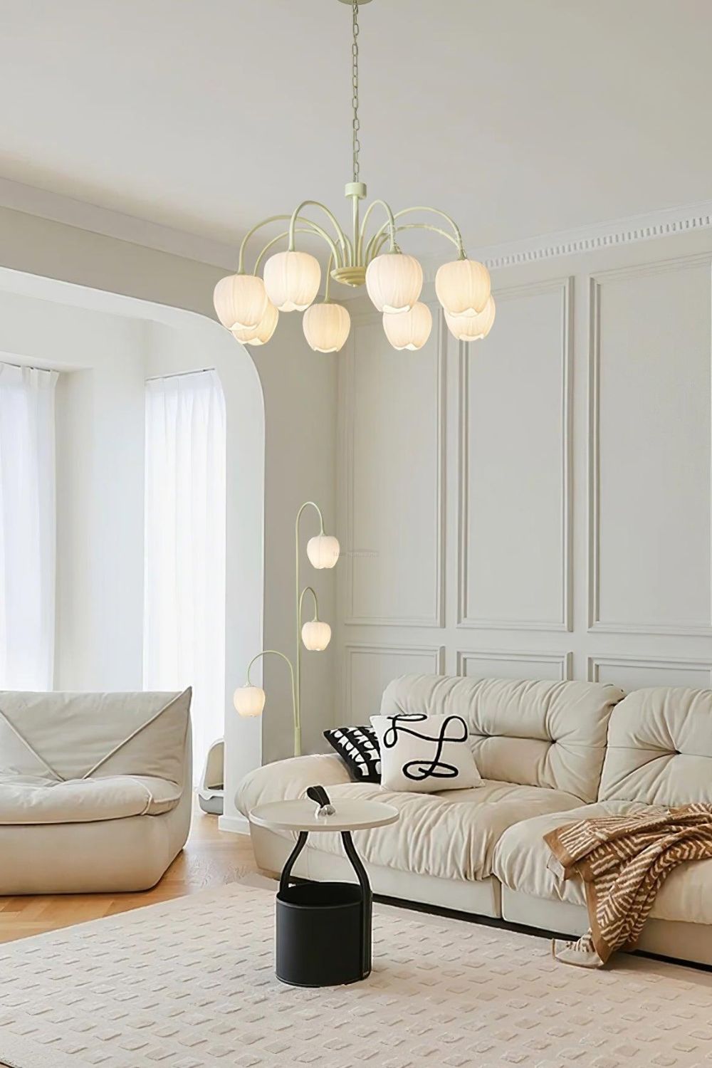 Blossom Tulip Matcha Chandelier