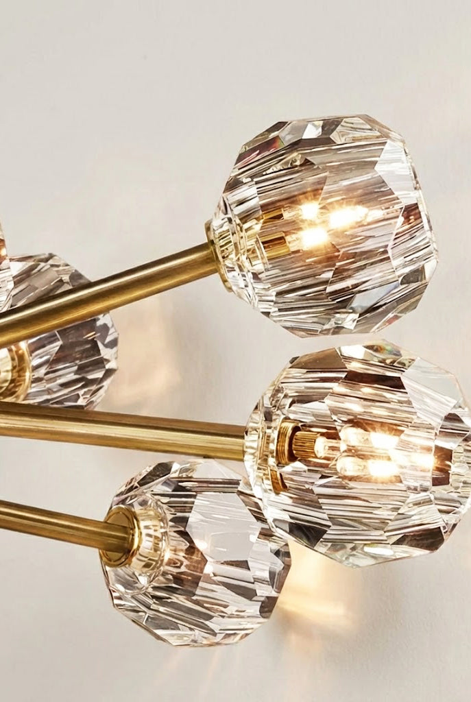 Crystal Ball Round Chandelier