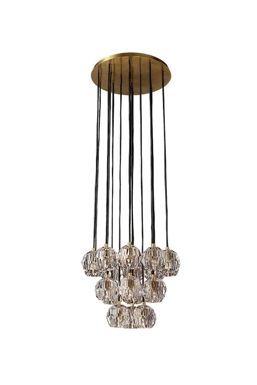 Crystal BallRound Cluster Chandelier-Samu Lighting - SamuLighting