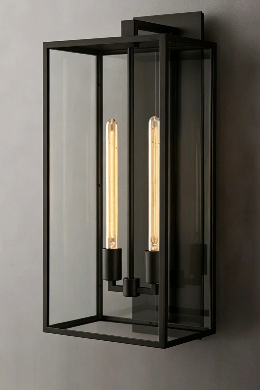 Brass Outdoor Box Lantern | detail | Samu  Lamp