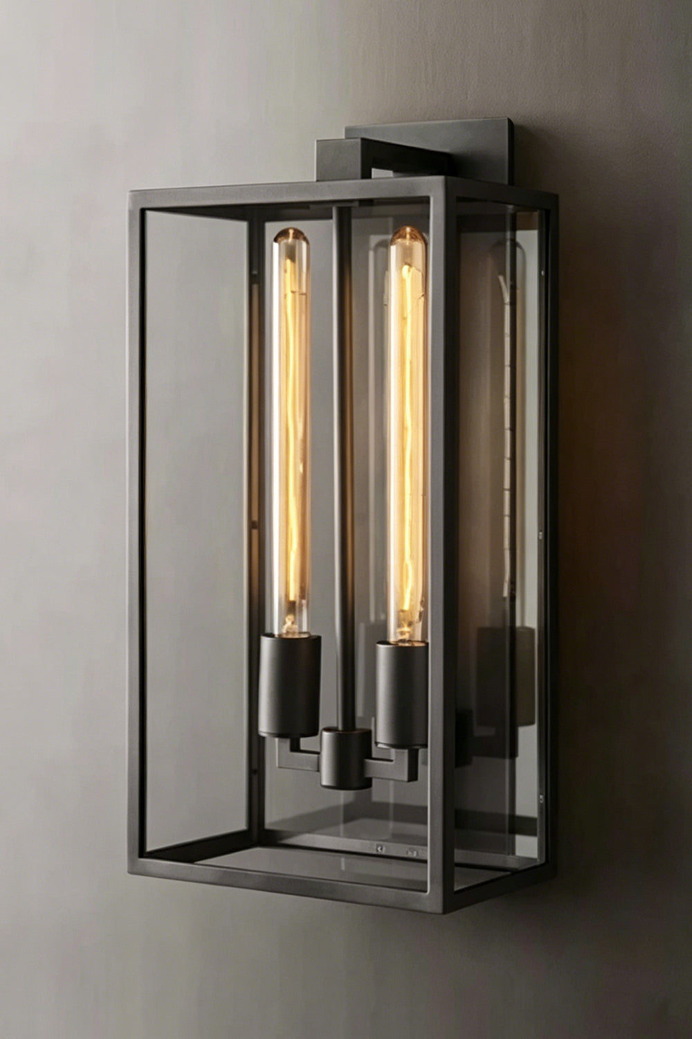 Brass Outdoor Box Lantern | detail | Samu  Lamp