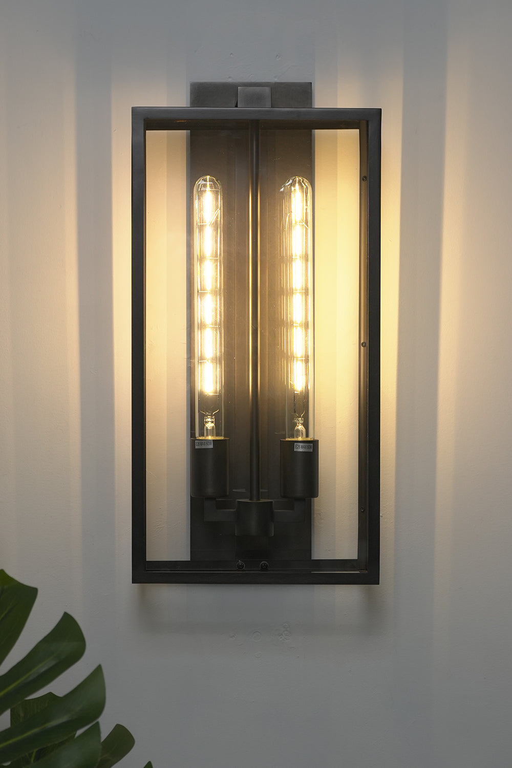 Brass Outdoor Box Lantern | detail | Samu  Lamp