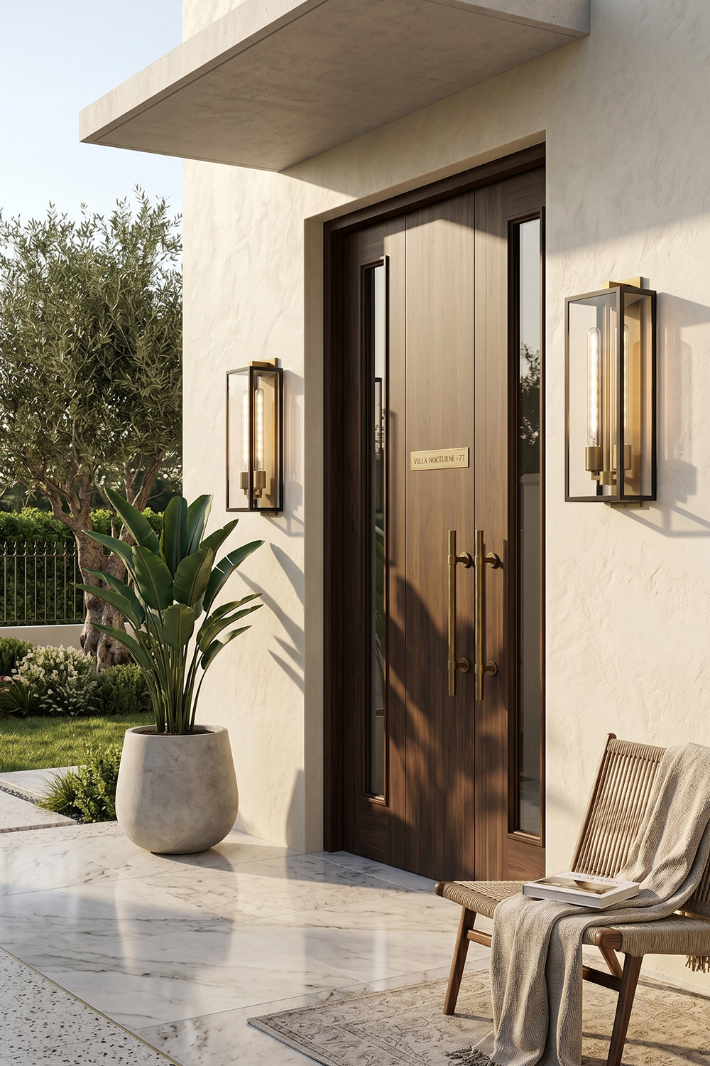 Brass Outdoor Box Lantern for outdoor | Samu  Lamp