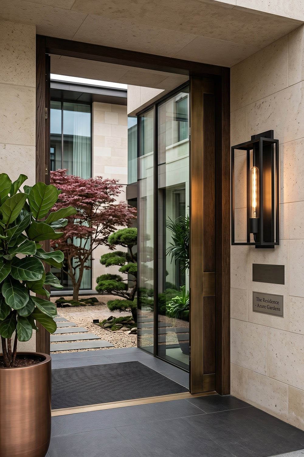 Brass Outdoor Box Lantern for outdoor | Samu  Lamp