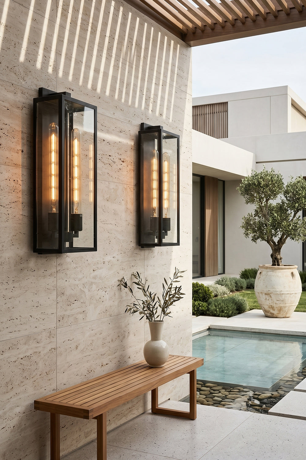 Brass Outdoor Box Lantern for outdoor | Samu  Lamp
